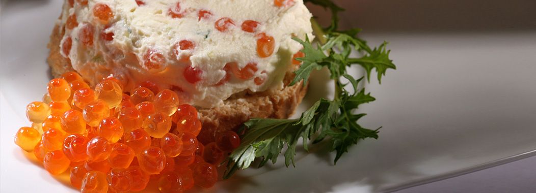 Закусочные икорное тирамису