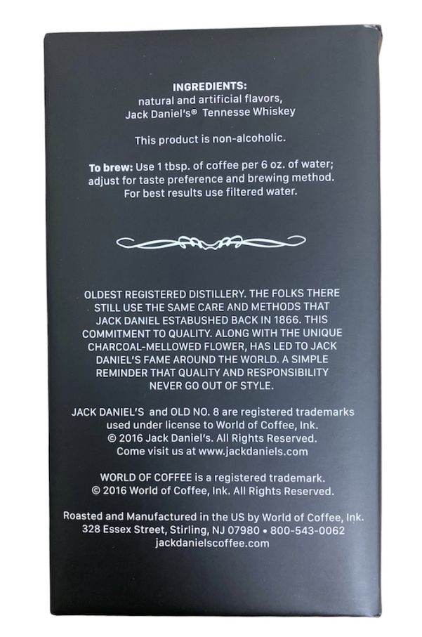 Кофе Jack Daniels 510гр США Молотый