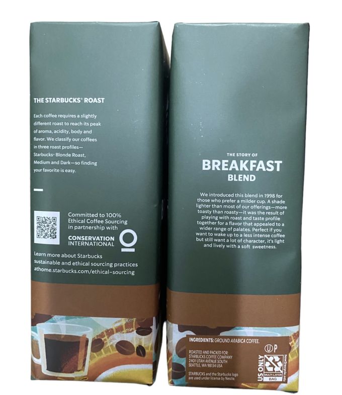 Кофе Starbucks Breakfast Blend 510гр молотый