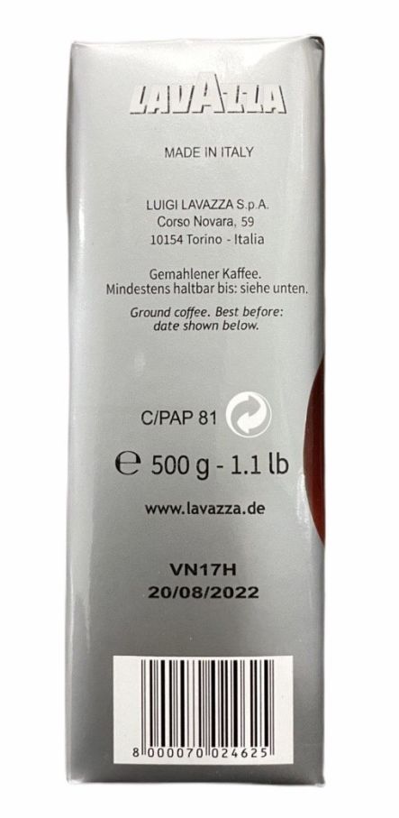 Кофе Лавацца Filtro Italiano Tradizionale 500гр Молотый